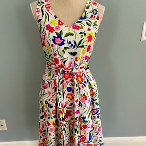 Boden - Beautiful Floral Linen Blend Sundress